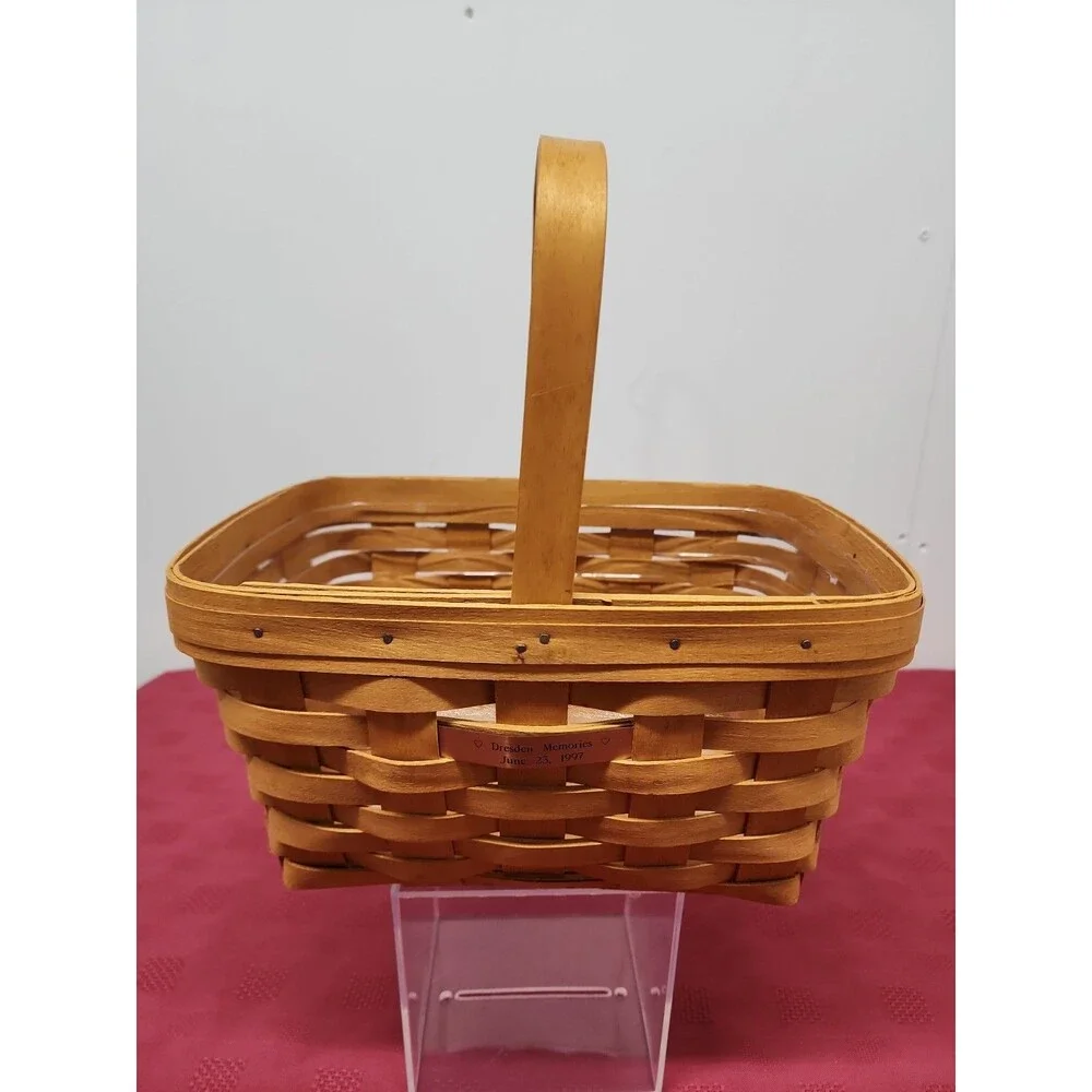 Vintage Longaberger Small Market Basket 11